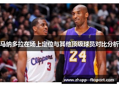 马纳多拉在场上定位与其他顶级球员对比分析